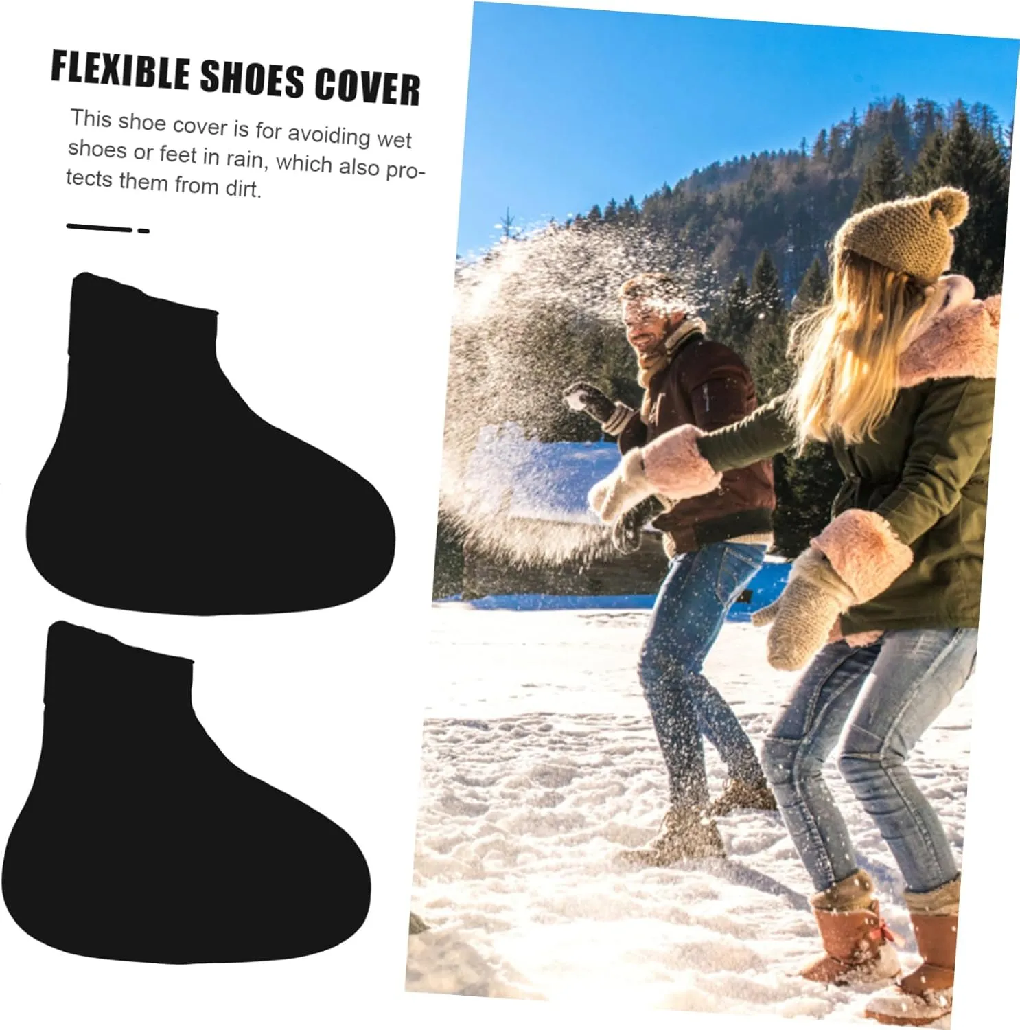 1 Pair Waterproof Shoe Cover Waterproof Boot Cover Shoes Cover for Sports Shoes Cover for Outdoor Shoe