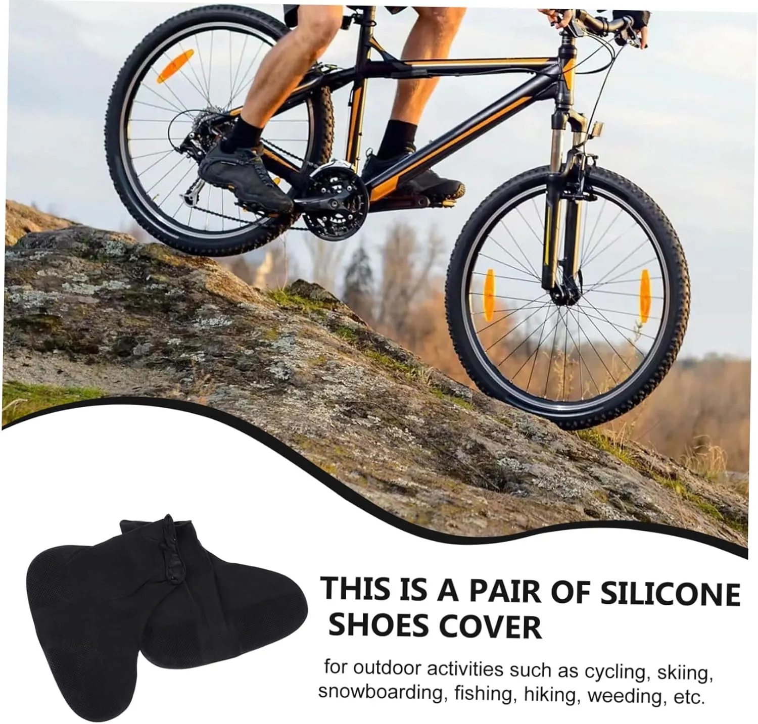1 Pair Waterproof Shoe Cover Waterproof Boot Cover Shoes Cover for Sports Shoes Cover for Outdoor Shoe
