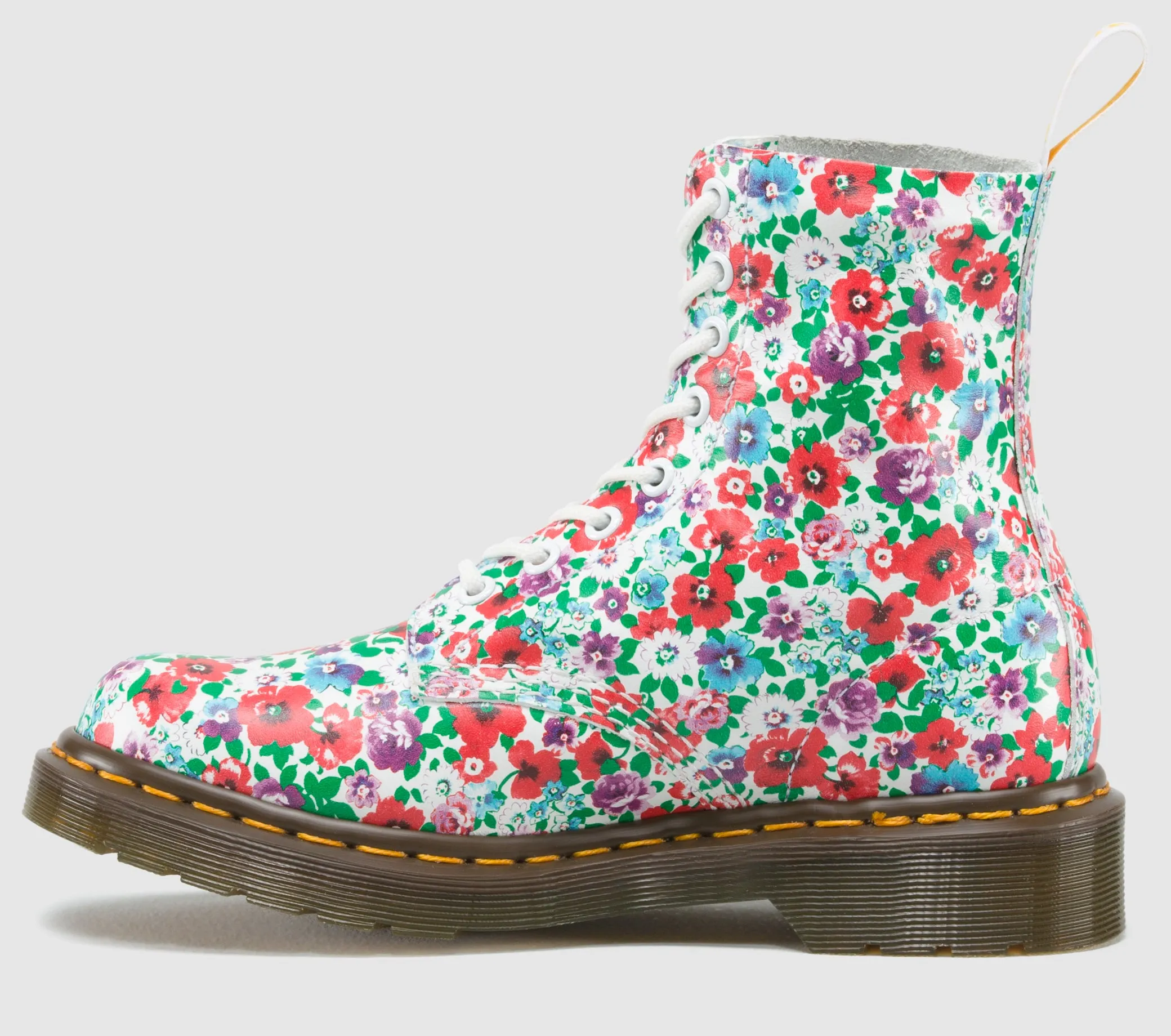 1460 Pascal White Wild Poppy Boots