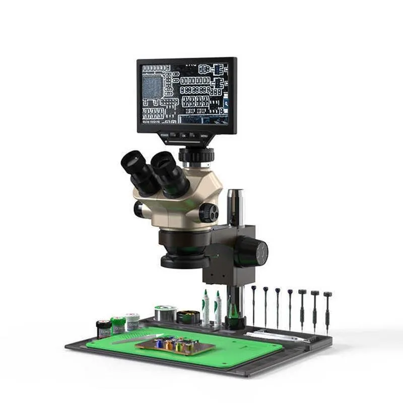 2-in-1 Microscope Maintenance Mat - Aluminum Alloy & Silicone