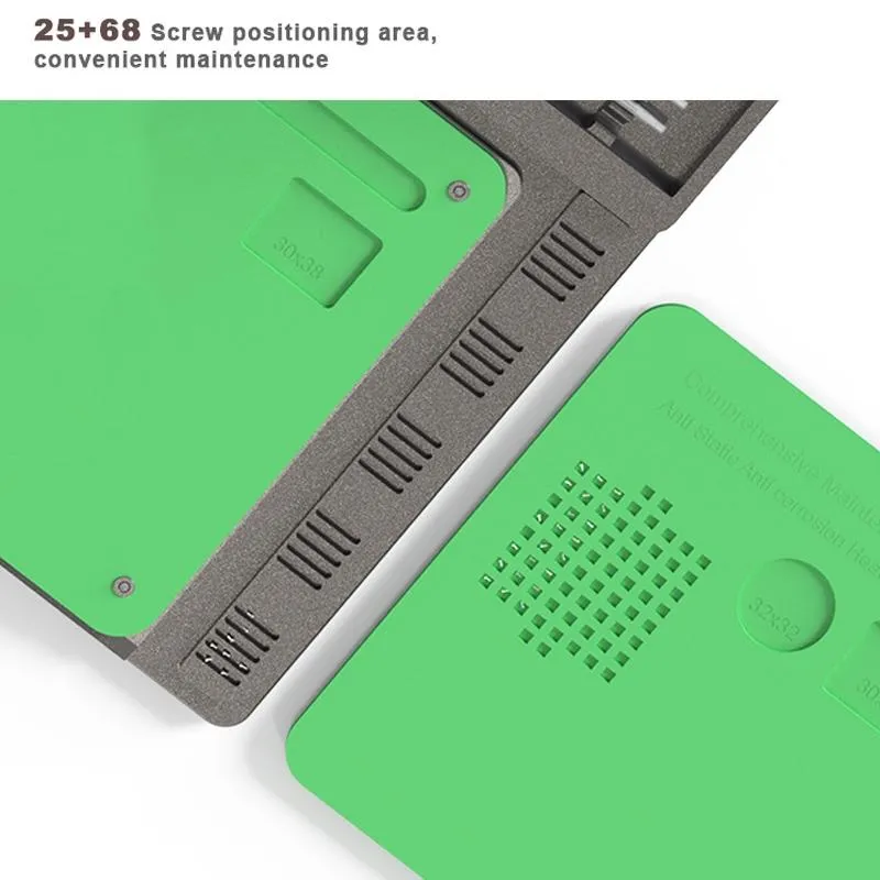 2-in-1 Microscope Maintenance Mat - Aluminum Alloy & Silicone