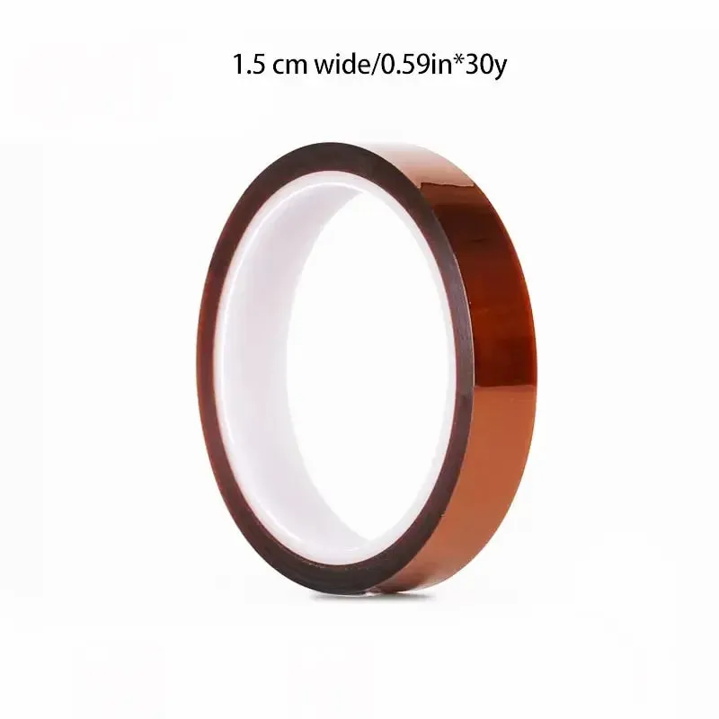 30m High Temp Polyimide Tape Anti Static Lithium Battery Insulation Multi Size Gold Finger Tape