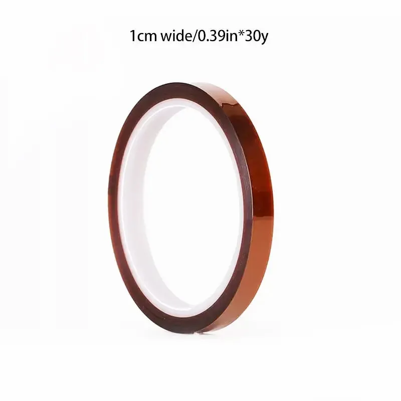 30m High Temp Polyimide Tape Anti Static Lithium Battery Insulation Multi Size Gold Finger Tape