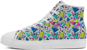 80s Shoes 90s High Top Canvas Sneakers Lace Up Casual Shoes Gifts for Men Women