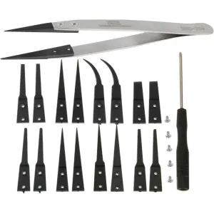 9-in-1 Anti-static Tweezers & Cross Screwdriver Set