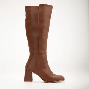Adele - Brown Knee High Boots