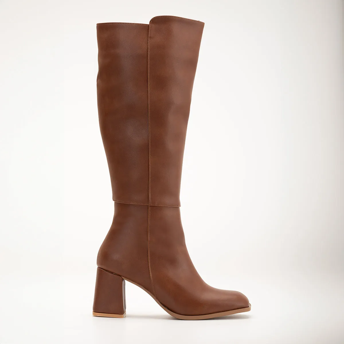 Adele - Brown Knee High Boots