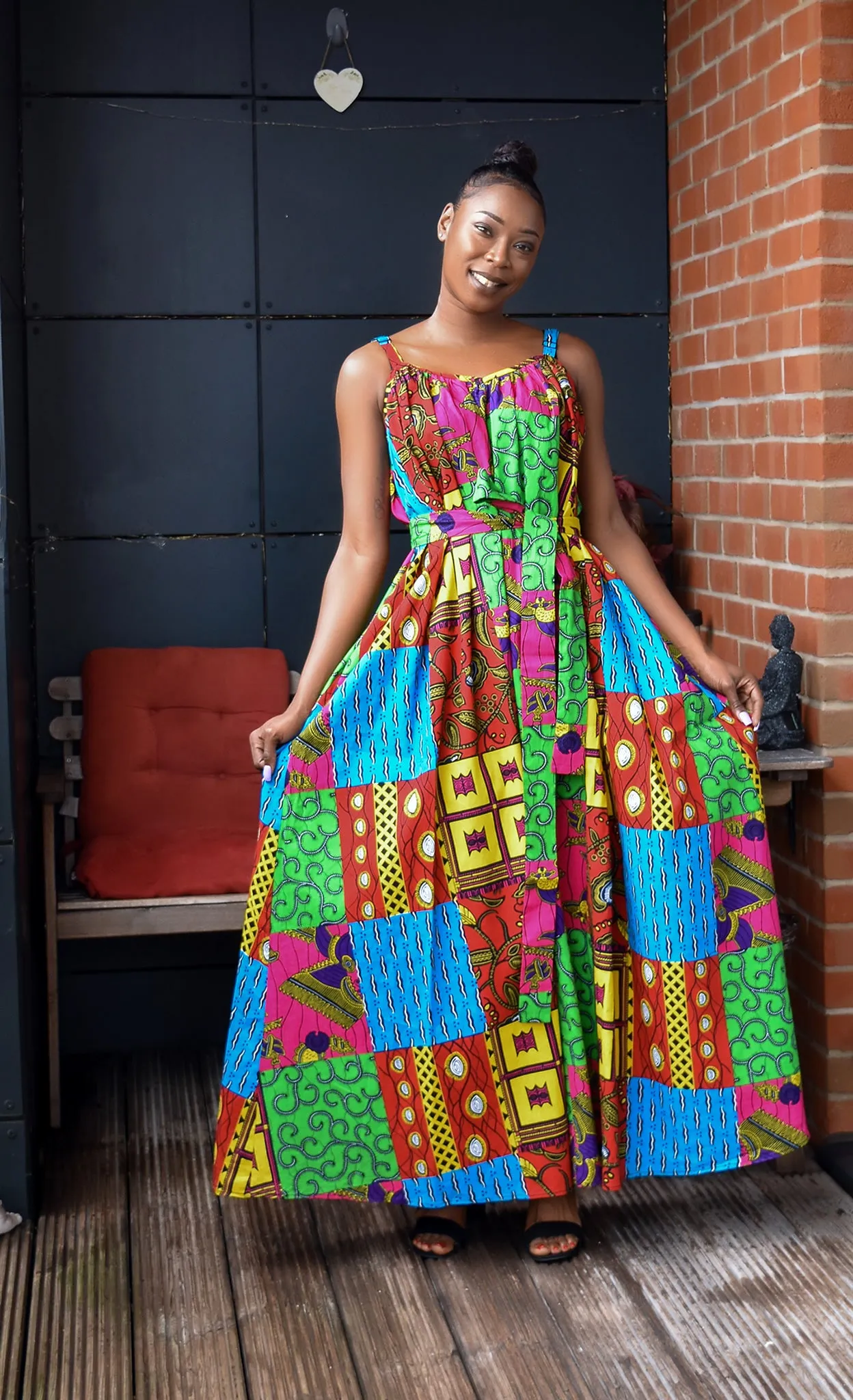 African Print Maxi Dress - Chante