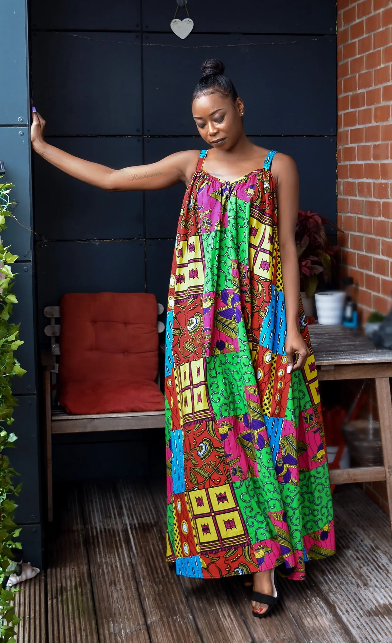 African Print Maxi Dress - Chante