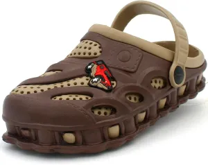Ameta Garden Clogs Shoes for Boys Kids Toddler Slip-On Casual Two-Tone Slipper Sandals