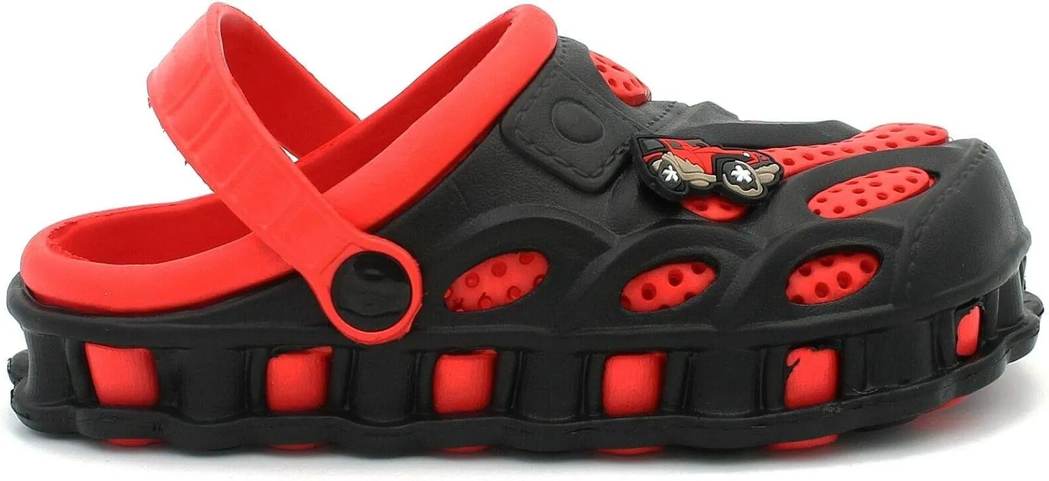 Ameta Garden Clogs Shoes for Boys Kids Toddler Slip-On Casual Two-Tone Slipper Sandals