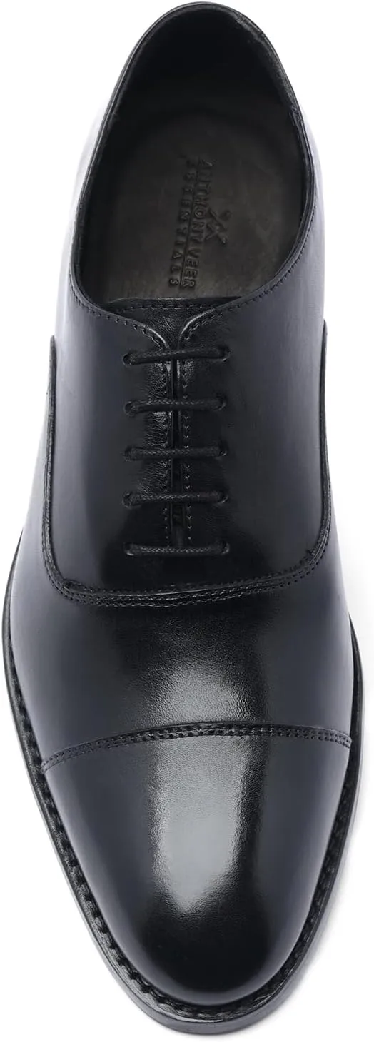 Anthony Veer Clinton Cap-Toe Oxford Dress Shoes for Men | Full-Grain Leather Upper | Goodyear Welt Construction | Ortholite Cushion Comfort | Recraftable Leather Outsole