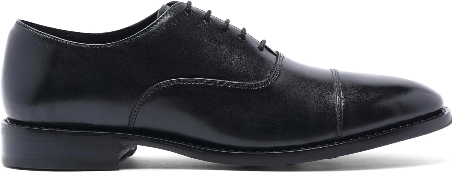 Anthony Veer Clinton Cap-Toe Oxford Dress Shoes for Men | Full-Grain Leather Upper | Goodyear Welt Construction | Ortholite Cushion Comfort | Recraftable Leather Outsole