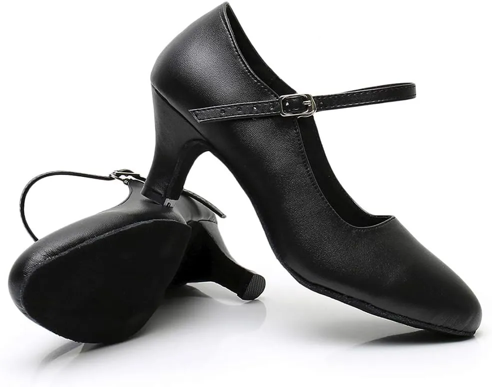 AOQUNFS Character Shoes for Women Tango Latin Salsa Shoes Ballroom Dancing Shoes,L042