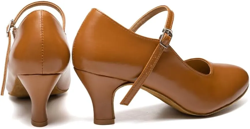 AOQUNFS Character Shoes for Women Tango Latin Salsa Shoes Ballroom Dancing Shoes,L042