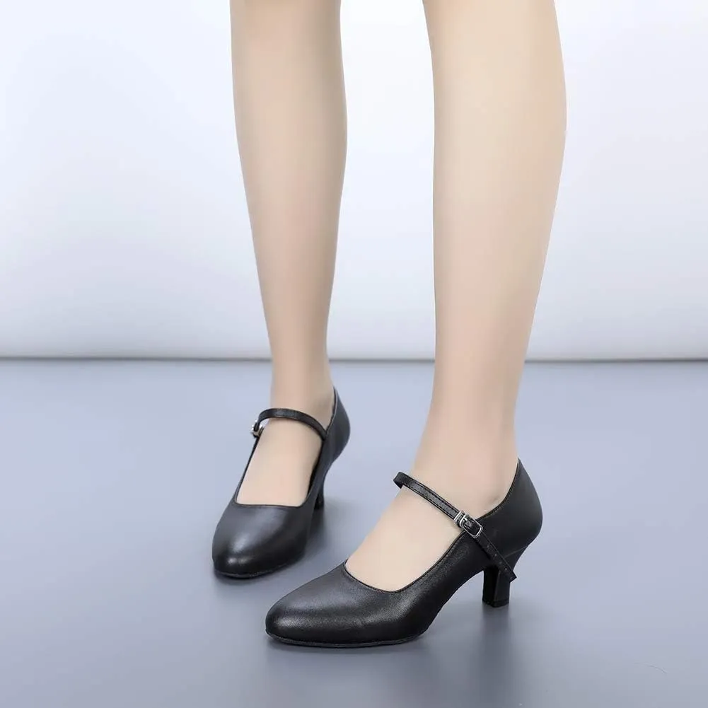 AOQUNFS Character Shoes for Women Tango Latin Salsa Shoes Ballroom Dancing Shoes,L042