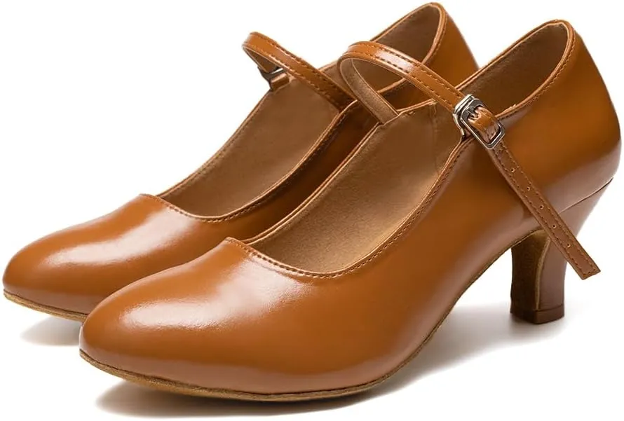 AOQUNFS Character Shoes for Women Tango Latin Salsa Shoes Ballroom Dancing Shoes,L042