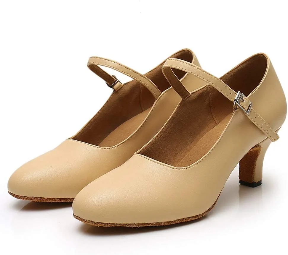AOQUNFS Character Shoes for Women Tango Latin Salsa Shoes Ballroom Dancing Shoes,L042