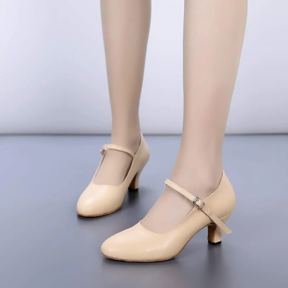 AOQUNFS Character Shoes for Women Tango Latin Salsa Shoes Ballroom Dancing Shoes,L042