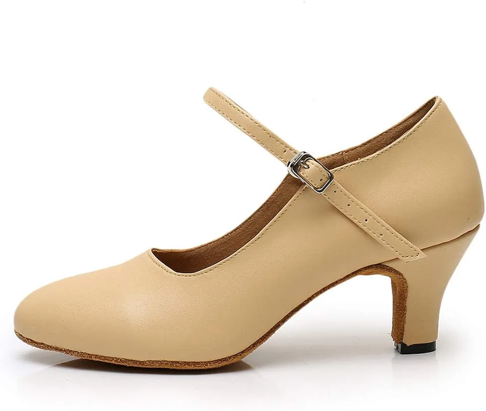AOQUNFS Character Shoes for Women Tango Latin Salsa Shoes Ballroom Dancing Shoes,L042