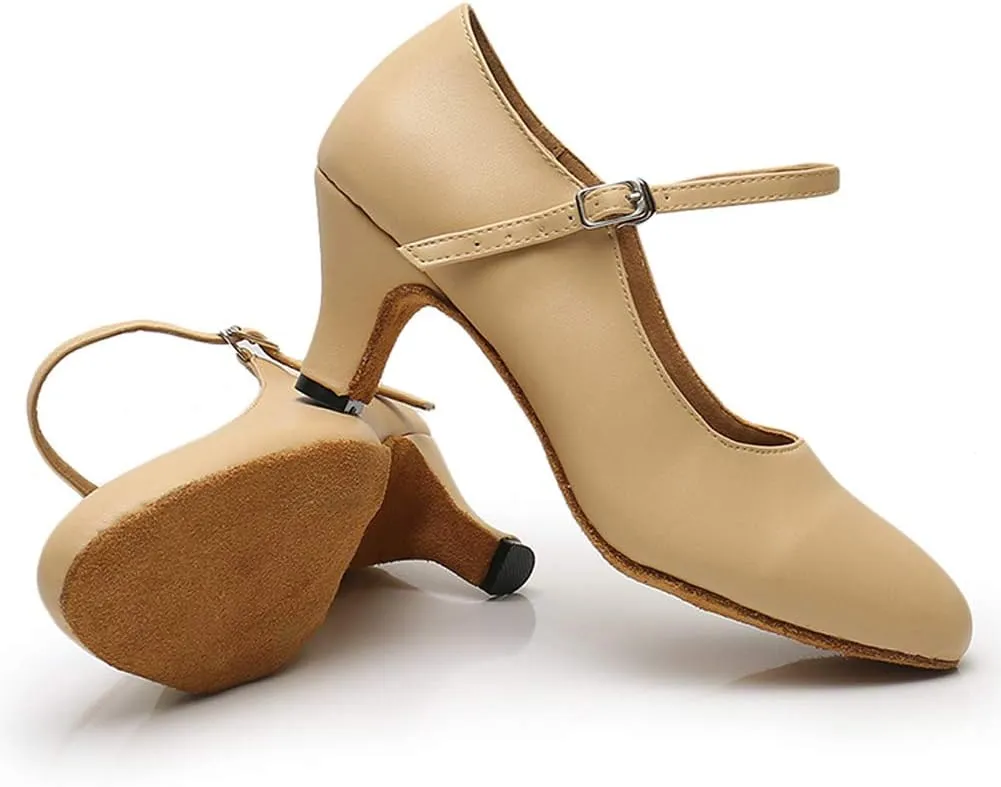 AOQUNFS Character Shoes for Women Tango Latin Salsa Shoes Ballroom Dancing Shoes,L042