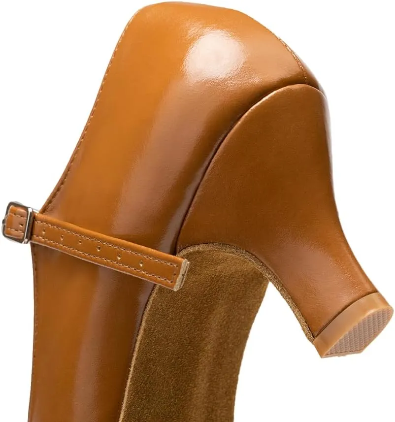 AOQUNFS Character Shoes for Women Tango Latin Salsa Shoes Ballroom Dancing Shoes,L042