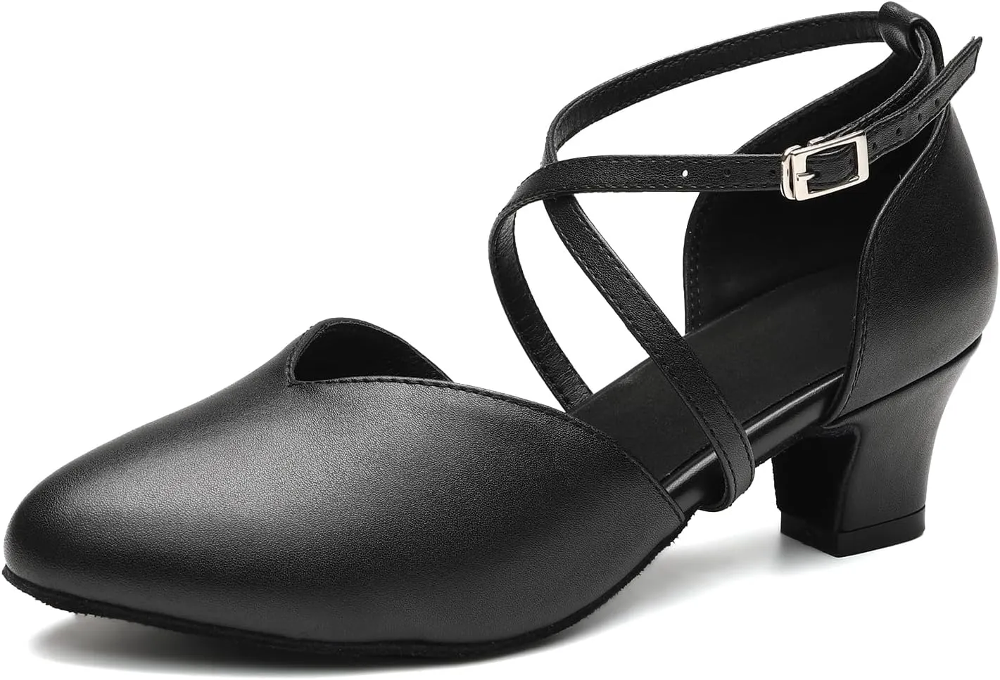 AOQUNFS Character Shoes for Women Tango Latin Salsa Shoes for Girls Ballroom Dancing Shoes,L666