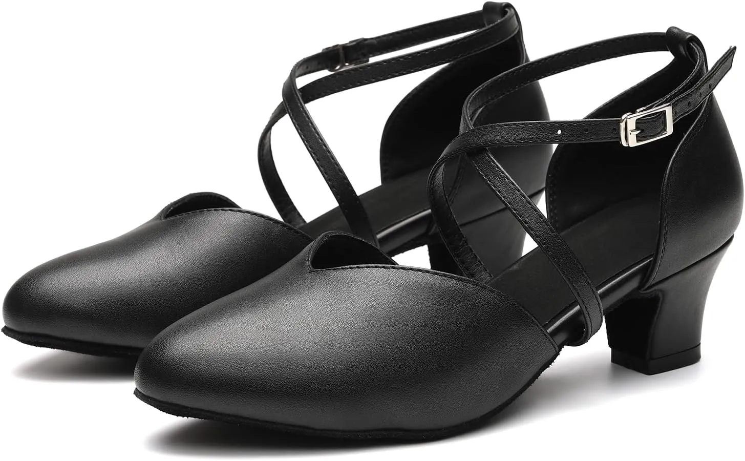 AOQUNFS Character Shoes for Women Tango Latin Salsa Shoes for Girls Ballroom Dancing Shoes,L666