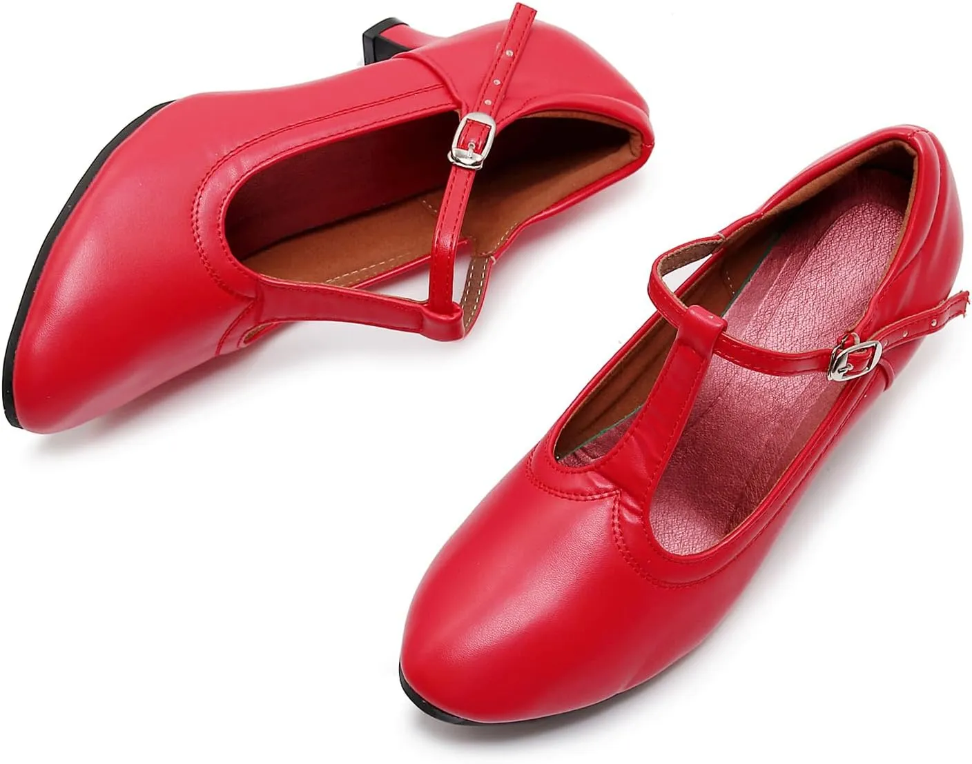 AOQUNFS Women Character Dance Shoes Ballroom Salsa Practice Performance Dancing Shoes,111