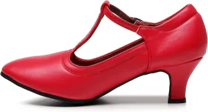 AOQUNFS Women Character Dance Shoes Ballroom Salsa Practice Performance Dancing Shoes,111