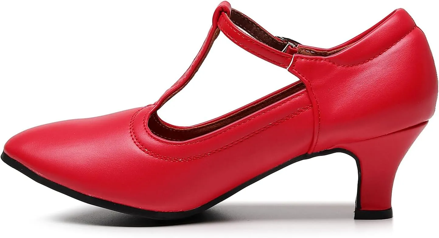 AOQUNFS Women Character Dance Shoes Ballroom Salsa Practice Performance Dancing Shoes,111