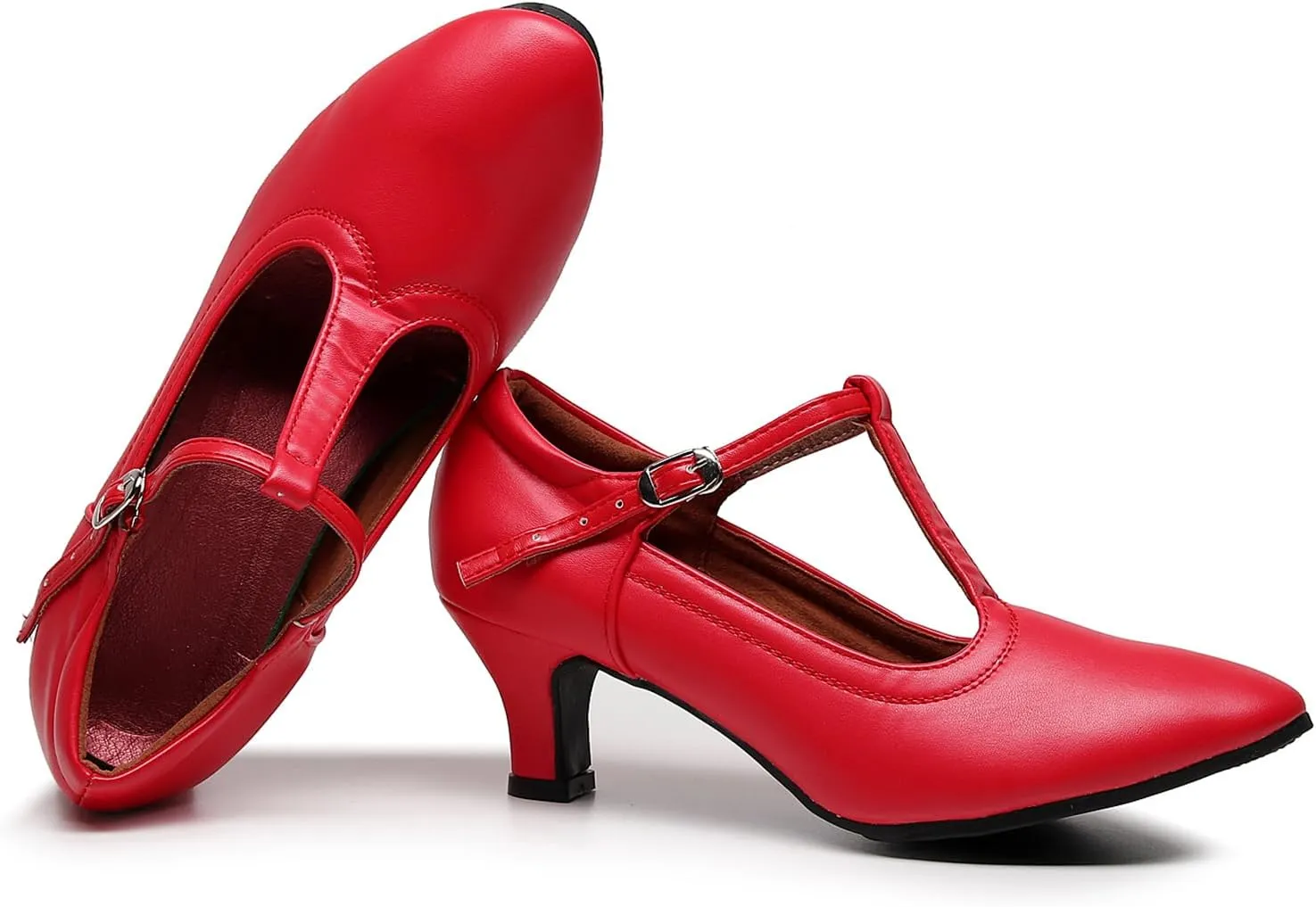 AOQUNFS Women Character Dance Shoes Ballroom Salsa Practice Performance Dancing Shoes,111