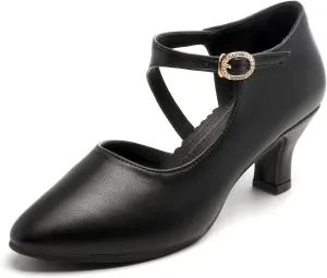 AOQUNFS Women Character Dance Shoes Ballroom Salsa Practice Performance Dancing Shoes,132-20