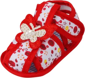 Baby Girls Dress Shoes Infant Toddler First Walking Mary Jane Flats with Bowknot Non-Slip Soft Sole Prewalker Kid