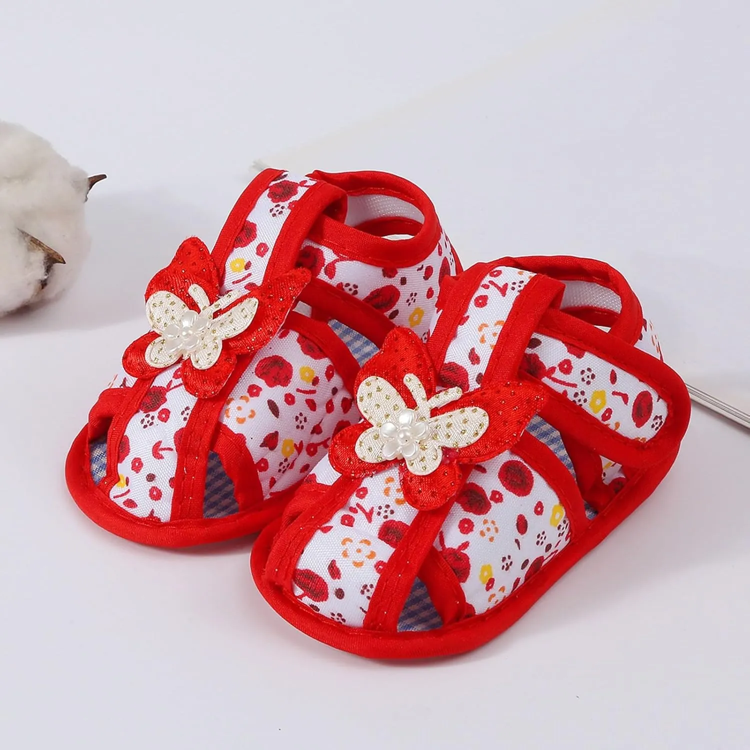 Baby Girls Dress Shoes Infant Toddler First Walking Mary Jane Flats with Bowknot Non-Slip Soft Sole Prewalker Kid