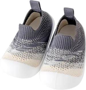 Baby Infant Mesh Knit Sandals Closed Toe Breathable Lightweight Ankle Shoes Toddler Newborn Sole Non Slip Casual Shoes