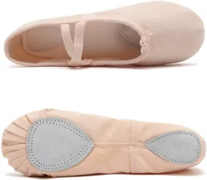 Ballet Canvas Dance Shoes Gymnastics Yoga Shoes Soft Canvas Flat Shoes for Children, Adults