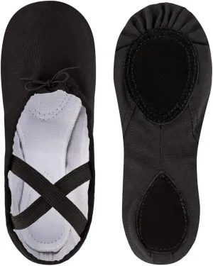 Ballet Canvas Dance Shoes Gymnastics Yoga Shoes Soft Canvas Flat Shoes for Children, Adults