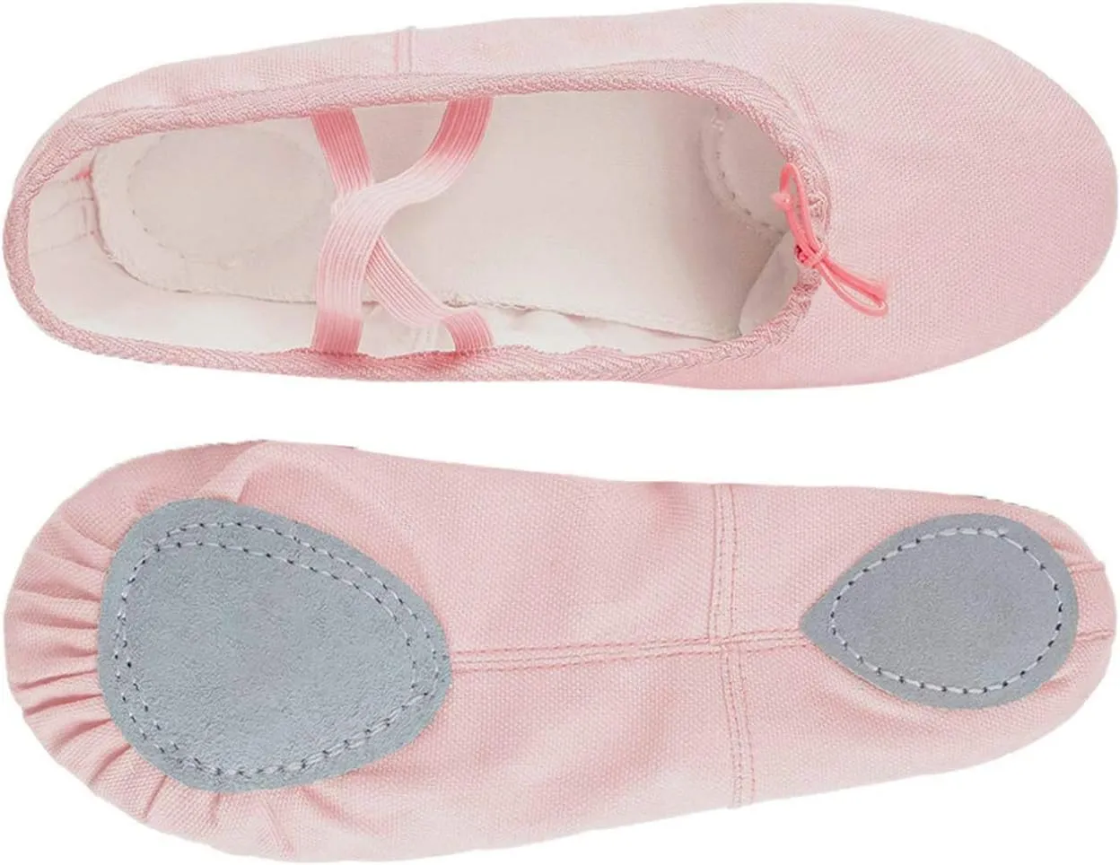 Ballet Canvas Dance Shoes Gymnastics Yoga Shoes Soft Canvas Flat Shoes for Children, Adults