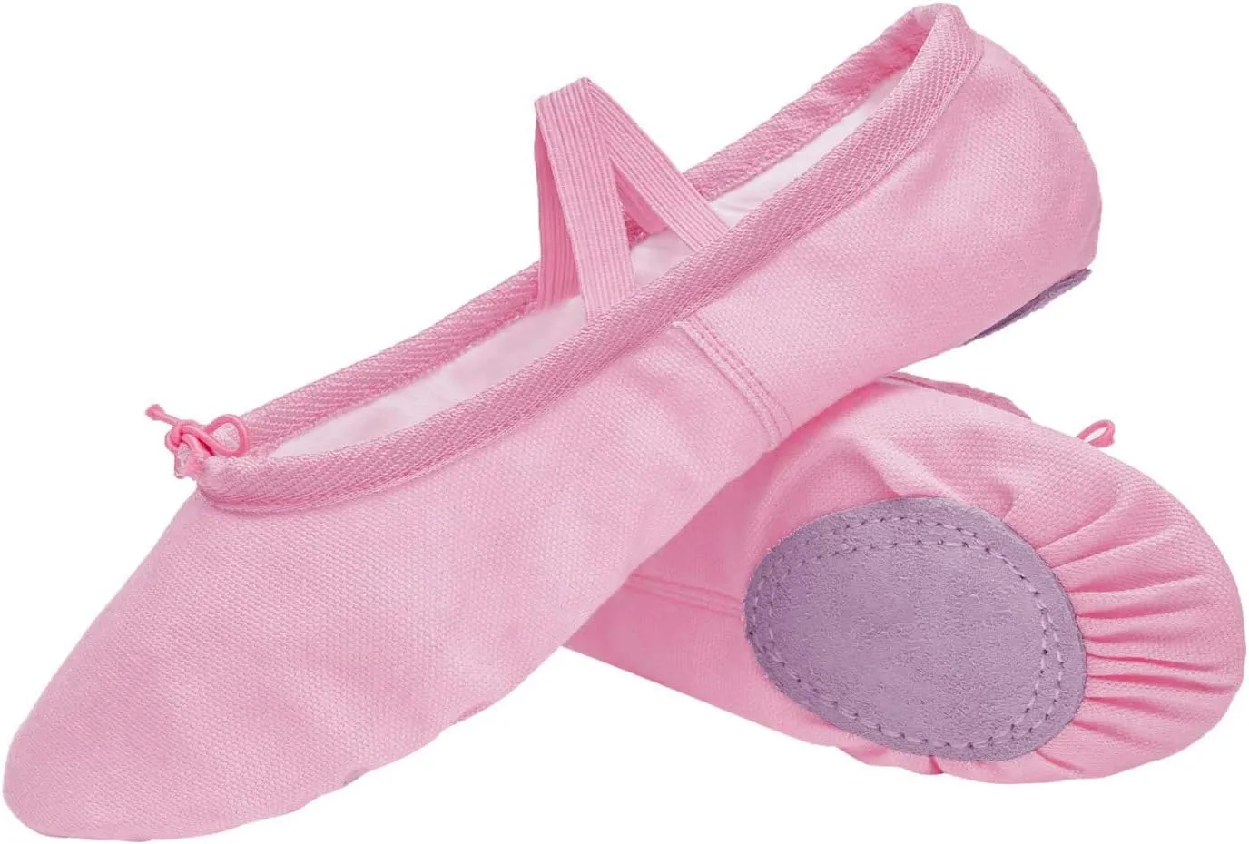 Ballet Canvas Dance Shoes Gymnastics Yoga Shoes Soft Canvas Flat Shoes for Children, Adults