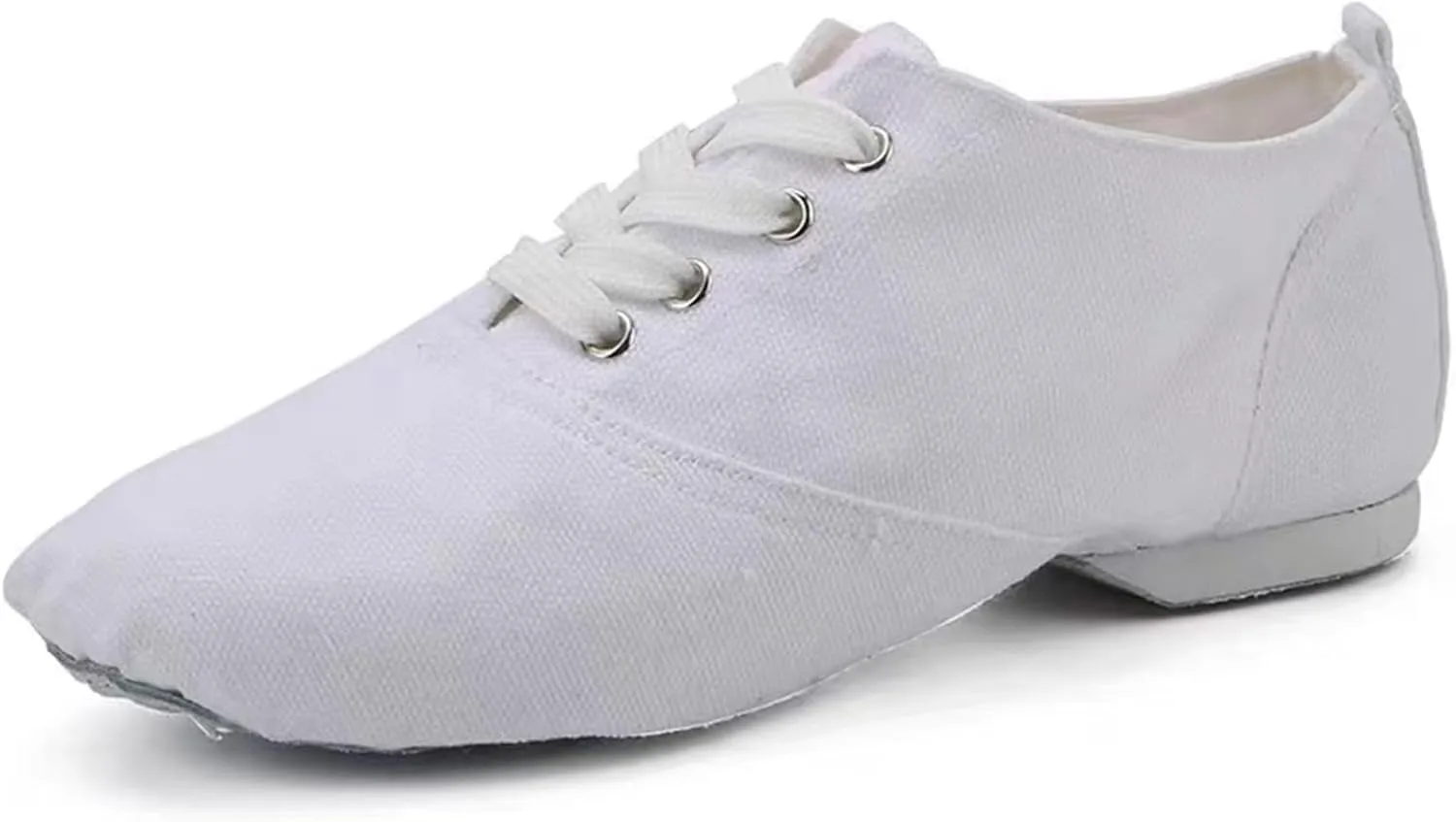 Ballet Fitness Canvas Shoes, Women's Jazz Dance Shoes Lace-up, Suitable for Exercise/Dance/Body Shape