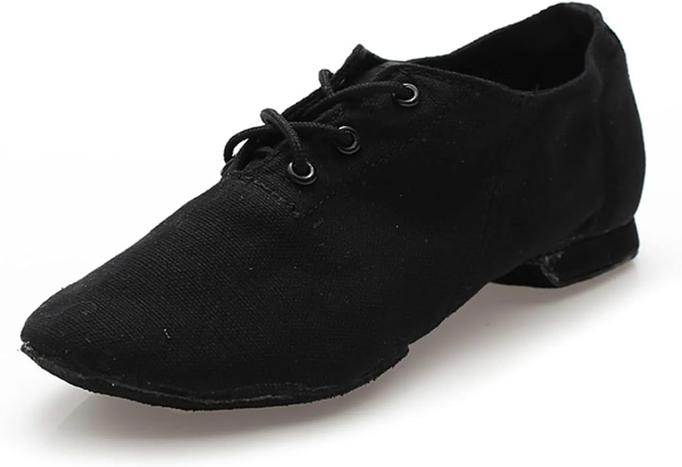 Ballet Fitness Canvas Shoes, Women's Jazz Dance Shoes Lace-up, Suitable for Exercise/Dance/Body Shape