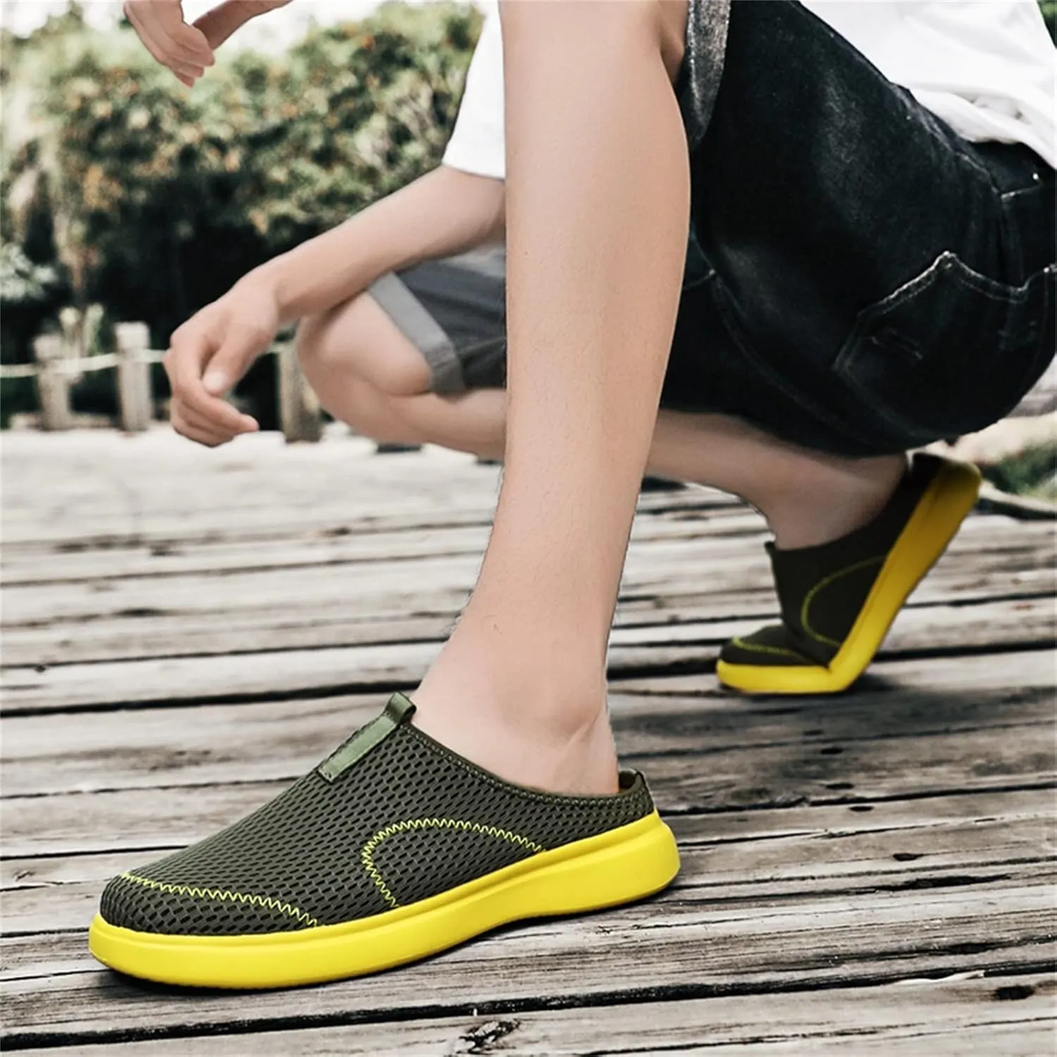 Bamboo Store Loafer Shoes for Men Casual Fashion Summer Men Casual Shoes Breathable Mesh Mens Lightweight Casual Shoes