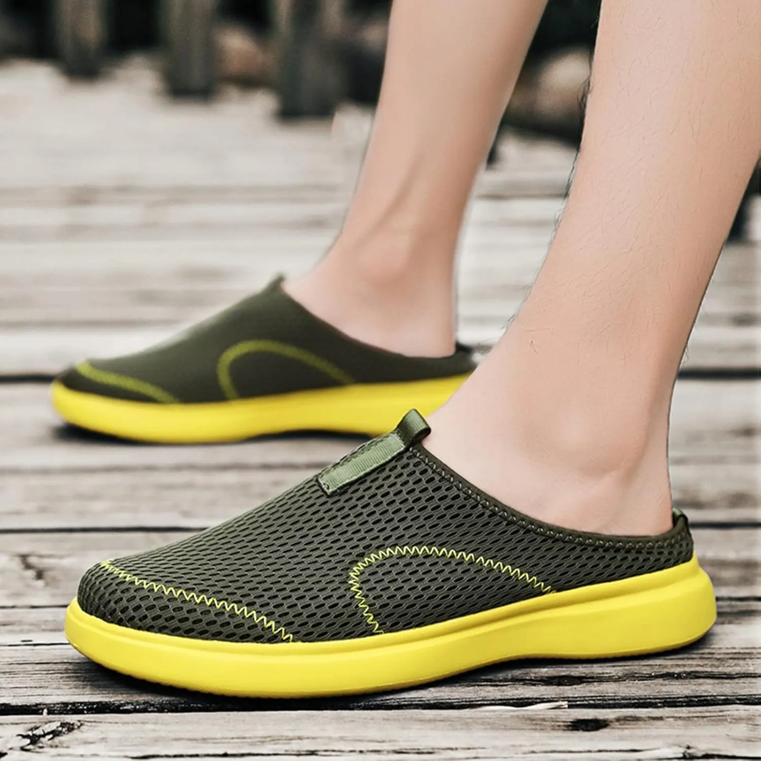 Bamboo Store Loafer Shoes for Men Casual Fashion Summer Men Casual Shoes Breathable Mesh Mens Lightweight Casual Shoes