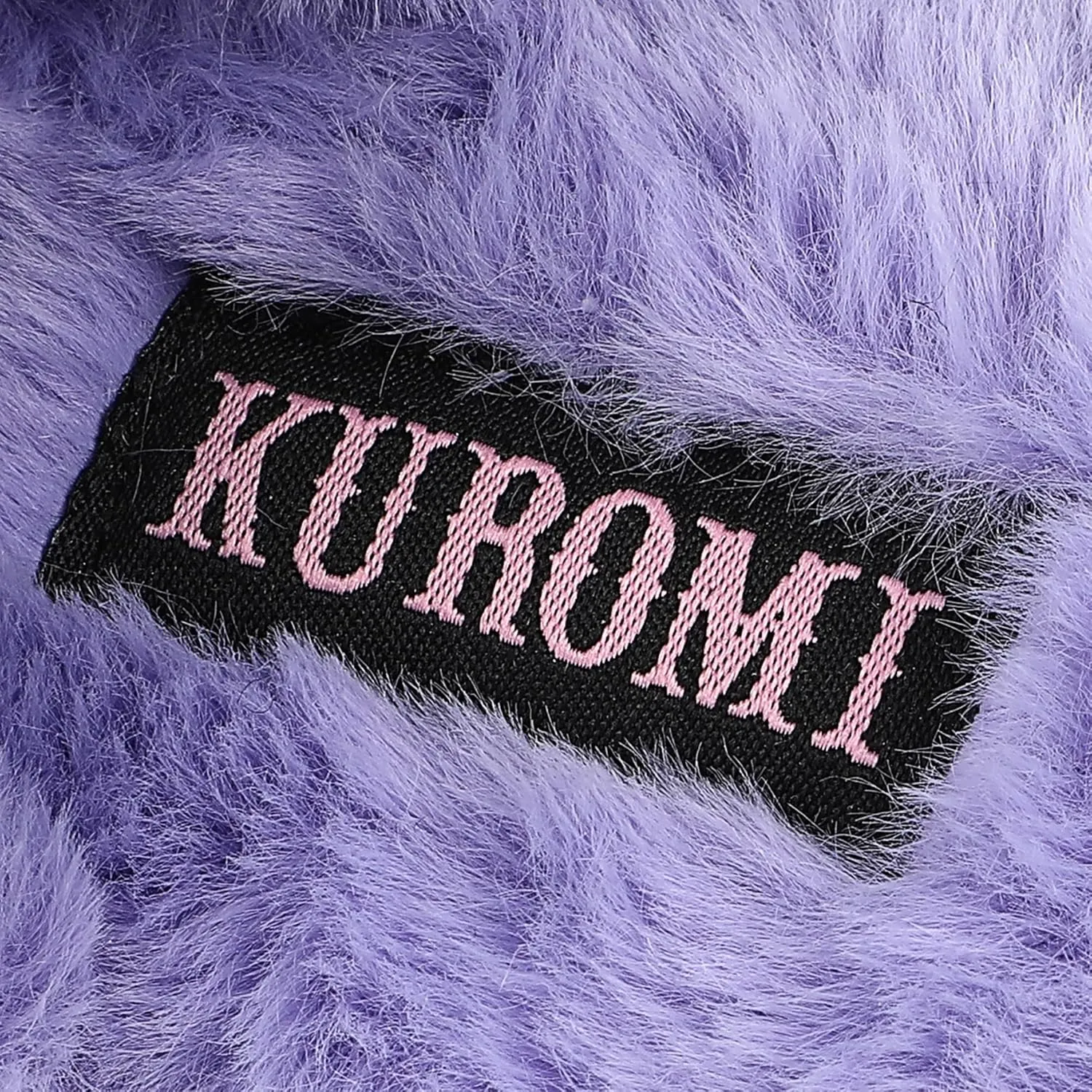 Bioworld Kuromi Character & Rhinestones Women's Black Tweed Mules