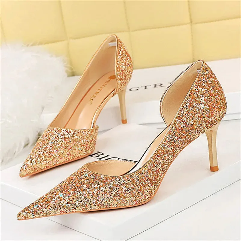 Bling Me Beautiful Sliletto Shoes