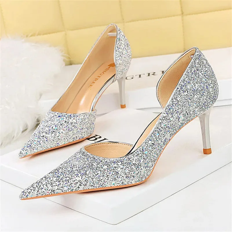 Bling Me Beautiful Sliletto Shoes