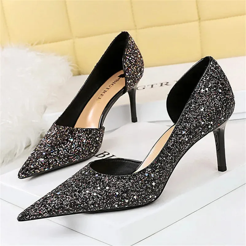 Bling Me Beautiful Sliletto Shoes