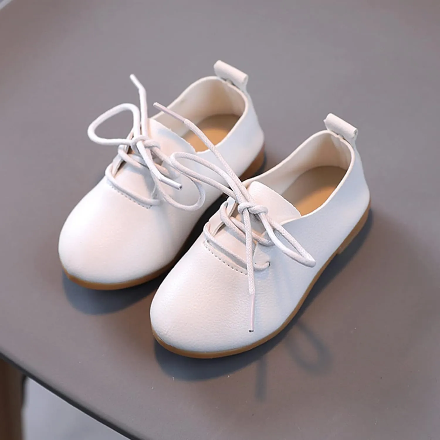 Boys British Style L??ce Up Saddle Shoes Toddler Kids Casual School Uniform Formal Casual Oxfords Flat?? for Wedding