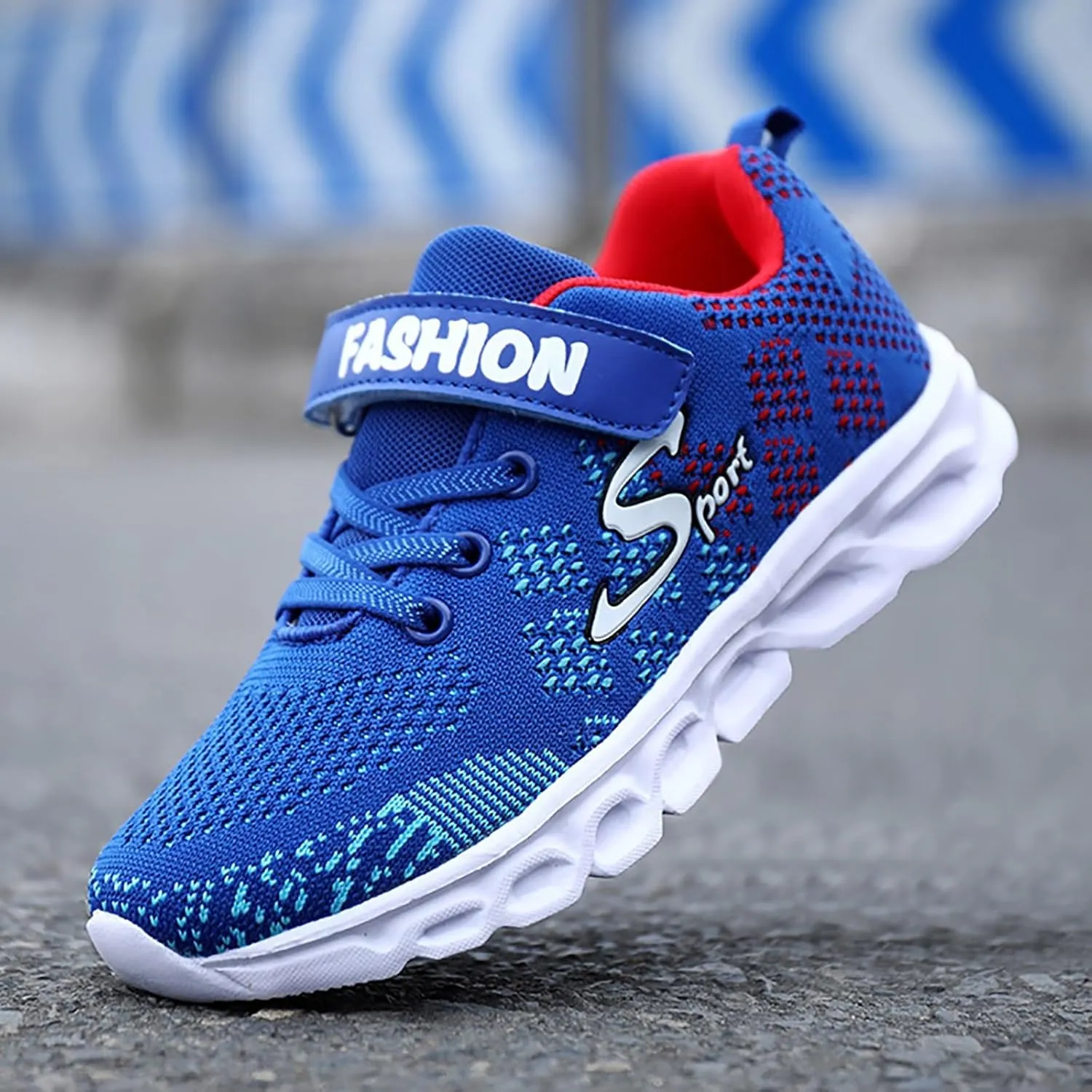 Boy's Casual Wide Sporty Shoes Tennis Kids Athletic Breathable Running Lightweight Sneakers Mesh Footwear Boys